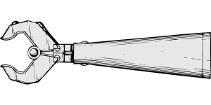 Cobot robotic arm graphic.