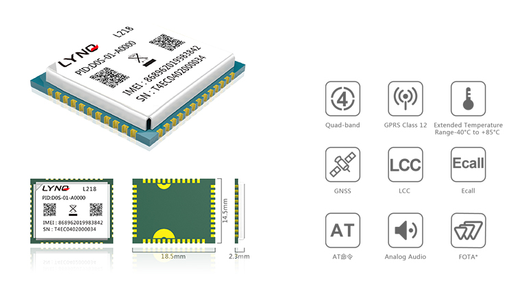 MobileTek featured product: L218 GSM module.