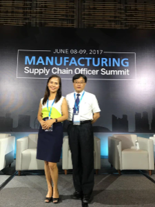 Photo of IBS Electronics Team's Beth Dureza and Jimmy Au.