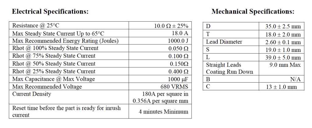 MS35 10018D specifications.