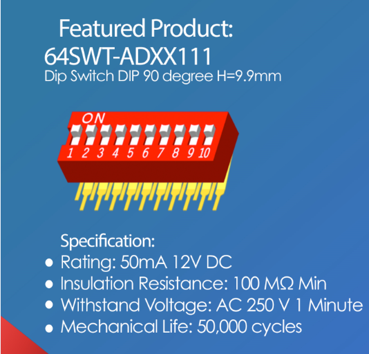 Amtek 64SWT-ADXX111 Dip Switch.